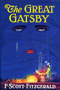 Scrivener's 1925 book jacket of The Great Gatsby