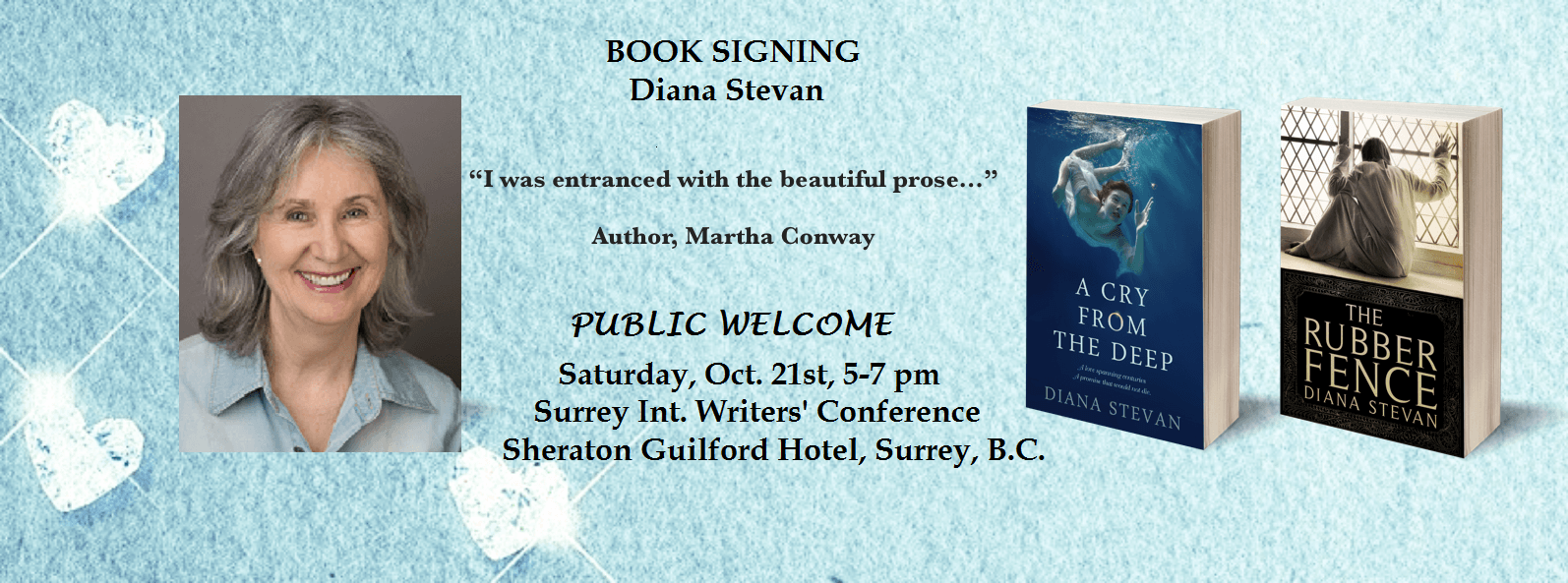 Book signing ad