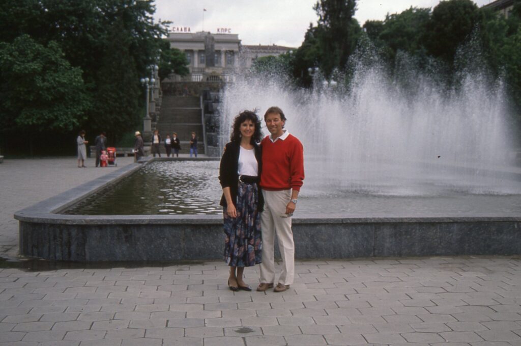 Robert and me in Ukraine 1